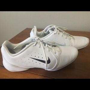 white nike cheer shoes in good condition!